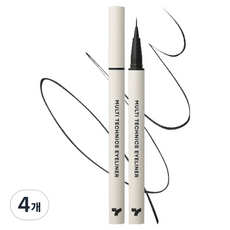 TONYMOLY I-TONE 多功能眼線液筆 0.6g, 4個, 01深邃黑