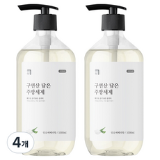 살림백서 구연산 담은 주방세제 알로에베라향, 1L, 4개
