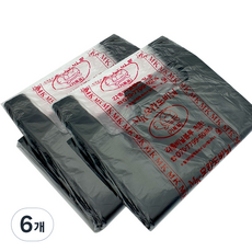 MOKANDO 超市塑膠袋 黑色 6號 100入, 6個