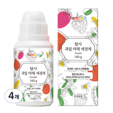 탐사 칼슘파우더 과일 야채 세정제, 160g, 4개