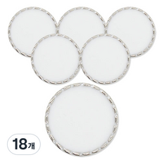 Button King 東大門鈕扣王 梳紋環氧鈕扣 18mm, 18個, 白鎳