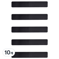 THE ZAKKA PVC樓梯防滑方形墊, 10個, 黑色