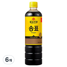 송표 몽고간장, 900ml, 6개