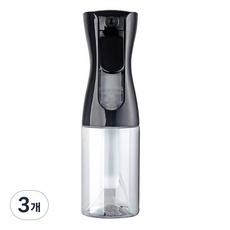 마메 반자동 안개분사 분무기 200ml, 3개, 블랙투명
