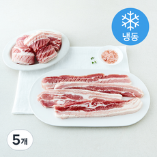 수입산 캠핑 칼집삼겹살 구이용 2개입 (냉동), 5개, 1kg
