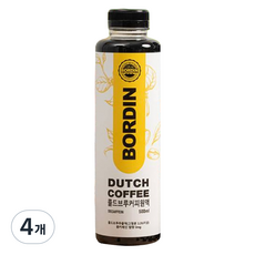 BORDIN 冷萃冰滴咖啡原液 低咖啡因, 4瓶, 1瓶, 500ml
