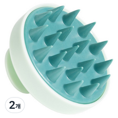 Logro 雙色頭皮按摩梳, 薄荷綠, 2個