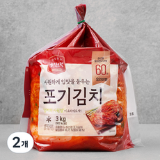 하선정 포기김치, 3kg, 2개