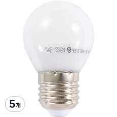 THESSEN LED 인치구 5W, 전구색, 5개