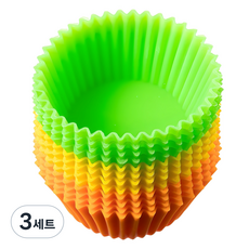 코멧 키친 실리콘 베이킹 컵 80ml, 3세트