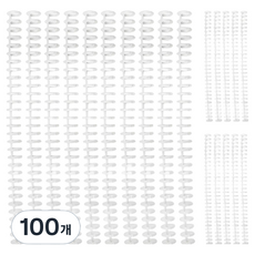 오비크 30공 바인더 라운드 루즈링 20개입, 12mm, 화이트, 5개