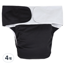 해피마인 기저귀 보호 방수커버 노인용 환자용 허리둘레 50~126cm 블랙, FREE(onesize), 1개입, 4개