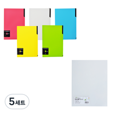 에코청운 에코컬렉터 키핑 L 홀더 A4 5종 + PP 명함 L 홀더 A4 10p 세트, 5종(키핑홀더), 투명(명함홀더), 5세트