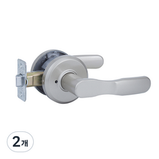 제트 그레이 방문손잡이 버튼형, 2개