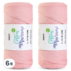 니뜨 뉴 코튼 마크라메실 150g, 6개, 13인디핑크