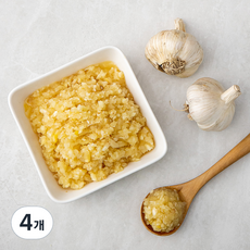 국내산 다진 마늘, 250g, 4개
