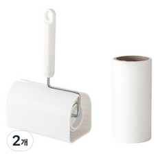 피어니스트 깔끔 청소 롤러 테이프클리너 화이트 본품, 2개
