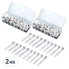 Avad 書桌USB線材整理盒 2入 + 束線帶 20入, 2套