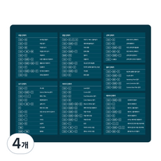 엘레컴 포토샵의 달인 마우스패드 EK-MPPSL3, 혼합 색상, 4개
