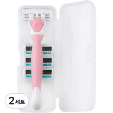 Dareunina 女性用除毛刀 + 刀片4入 + 收納盒組合 Type03, 2套