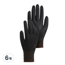 韓國3M(股) Super Tough 4plus M 安全手套, 黑色, 6個