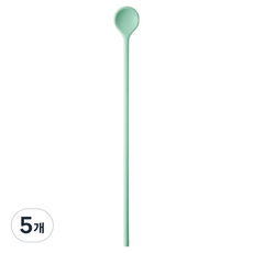 이지실리 실리콘 다용도 머들러 롱스푼, 연민트, 5개, 단품