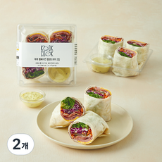 꾹쿡 햄베이컨 랩샌드위치 2입, 599g, 2개