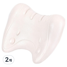스마일깨비 깔끔한 W자형 마사지 견인베개 244g, 2개
