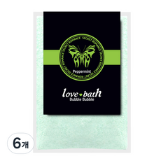 시크릿 페퍼민트 아로마 입욕제, 50g, 6개