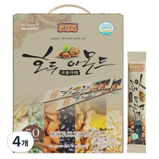 MITO 호두아몬드 곡물라떼, 18g, 50개입, 4개