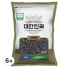 농협 대한민곡 서리태, 500g, 6개