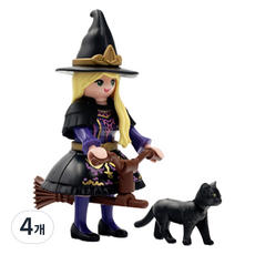 Playmobil 摩比人 魔女與貓咪公仔 71584, 4個