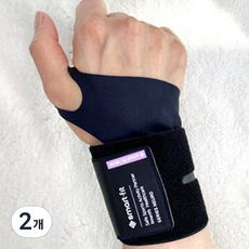 SMART FIT 超薄運動拇指型護腕 15g 0.5mm, 黑色, 2個