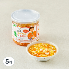 에코맘의산골이유식 우리채소 배추김치, 300g, 5개