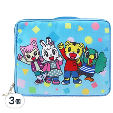 巧虎 收納袋 小 藍色 3個, 可愛卡通圖案, 輕巧方便攜帶, 多功能收納