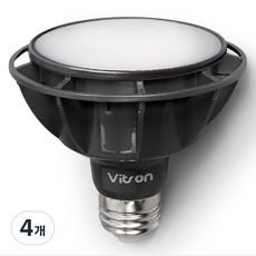 비츠온 LED PAR30 15W 확산형 블랙 6500K, 주광색, 4개