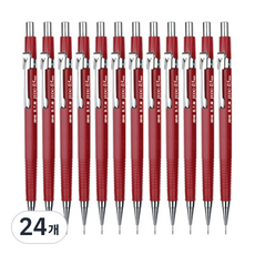 JAVAPEN 不透明彩色製圖自動鉛筆 勃根地紅, 24個, 0.5mm