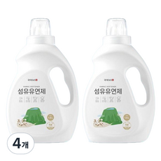 National University 365 高濃縮香水織物柔軟劑棉花, 1.5L, 4個