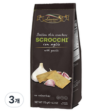 Laurieri master bakers 大蒜洋菜脆餅, 175g, 3個