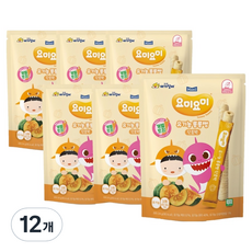 요미요미 유기농 롱롱뻥, 단호박, 24g, 12개