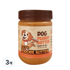 딜리스푸치 성견용 강아지 간식 340g, 피넛버터, 3개