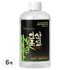 仁山竹鹽 食用竹鹽, 6個, 250ml