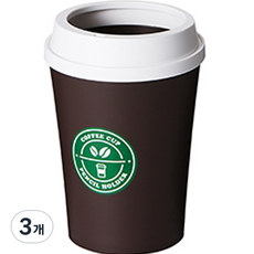 SYSmAX 咖啡杯筆筒, 白棕, 3個