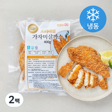 만원의식탁 가자미살 생선까스 커틀렛 (냉동), 2팩, 400g