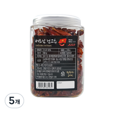 한생 베트남 건고추 용기형, 100g, 5개