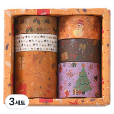 코쿠리 다꾸 스티커 크리스마스 DIY 꾸미기 일반버전 5W0805 6종 세트, 디자인 3, 3세트