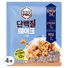 닥터유 오리온 닥터유프로 단백질쉐이크 곡물 5p, 210g, 4개