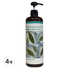 시크릿플랜트 메가 쿨링 티트리 대용량 에스테틱 토너, 4개, 1L