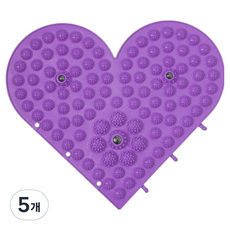 Thumbs Mine 高級足部指壓墊 33 x 33 cm, 愛心紫色, 5個