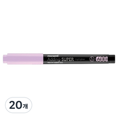 모나미 에딩슈퍼 600 형광펜, Pastel Purple, 20개